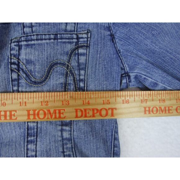 Hydraulic Jean Jacket Womens Small Blue Denim‎ Cotton Stretch Button Front - Picture 4 of 10